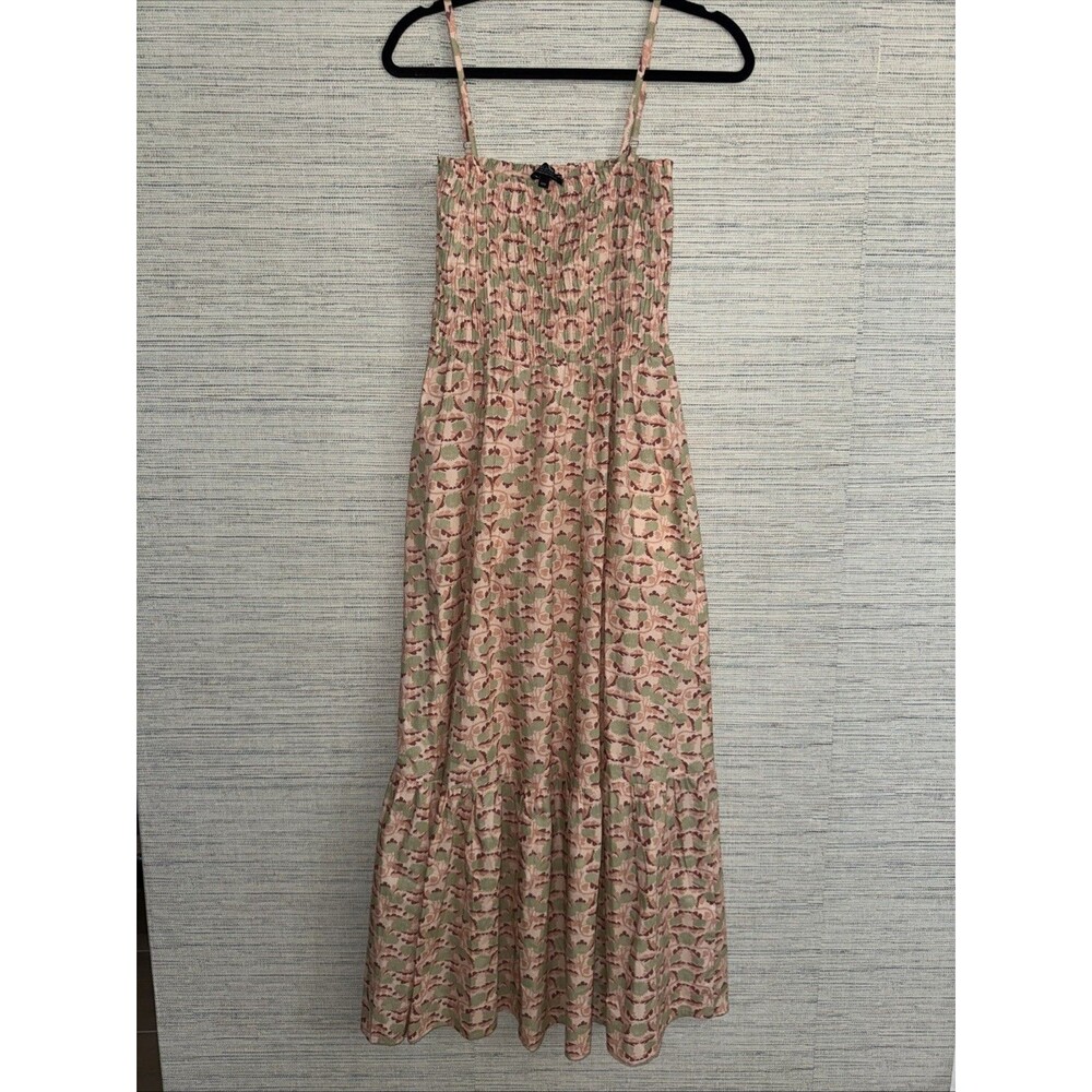 Magari Maxi Dress Italian Designer Floral Boho Cottage Print 100% Cotton
